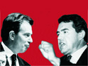 Tory campaign: posters fuel Labour in-fighting