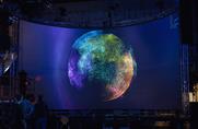 Visitors can interact with the visualisation by zooming into topics, hashtags and tweets