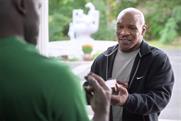Mike Tyson makes amends for ear-biting, in Footlocker spot