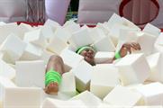 Up & Go's activation featured hurdles, tunnels, punch bags, a trampoline bridge and ball pit
