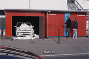 VW posts a car to a parcel locker in Danish film