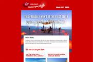 Virgin Holidays: rolls out Valentine-themed campaign