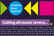 Vodafone: launching music community on MySpace