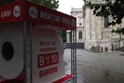 Beating Bowel Cancer's giant loo roll landed in London last week