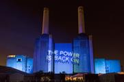 Drive created a four-minute projection at Battersea Power Station last night