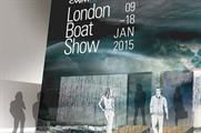 Artistic impression of London Boat Show's Control the Rain experience