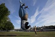 The giant parrot measures 15 metres