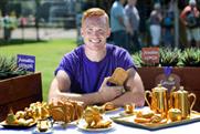 Athlete Greg Rutherford at the Genius Taste Station in Glasgow