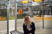 The Hive #TweettoHeat shelter uses Accurate Instant Response to heat up