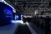Musicians play in virtual orchestra at Geneva Motor Show 