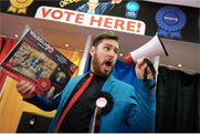 Jumbo Games' politcal figurehead Dave Wasgij