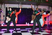 A Lindy Hop dance act at Mistletoe 2013
