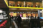 A visualisation of the The American Express Invites Lounge