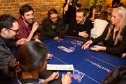 Londoners playing poker for a free or discounted meal at Jones at Trip