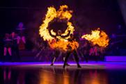 Spark Fire Dance, one act performing in the second Beat the Brief heat