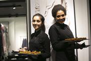 A selection of canapés were served by Taste Studios last night
