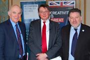 Vince Cable MP with British Ambassador to Belgium, Jonathan Brenton, and IFB director Ian McCarthy