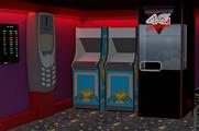 A visualisation of Vodafone's 4G arcade for its 30-years campaign