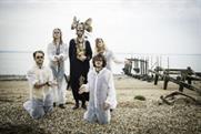 W+K employees on Osea Island for a cult-themed away day