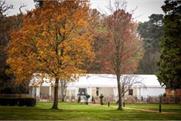 New marquee structure for Warbrook House