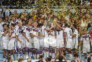 Fifa World Cup 2014: winners Germany lift the trophy