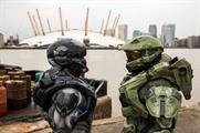 Master Chief and Agent Locke landed outside London's The O2 