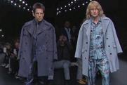 Male models: Giving the Valentino crowd a heady dose of blue steel