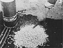 Zyklon B pellets found at the liberation of the Majdanek camp Poland