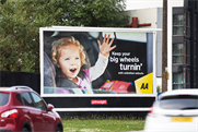 AA achieved the highest recall for all measured national out of home campaigns