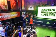 Footballers Kieran Gibbs and Theo Walcott attended Adidas' VIP opening night