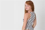 A cropped version of the banned American Apparel ad