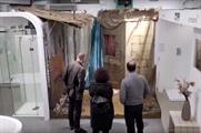 Shoppers were shown a typical West African toilet set-up