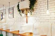 Attendant still features its original porcelain decor
