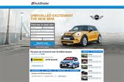 Auto Trader: an example of a homepage takeover to be offered on its relaunched website
