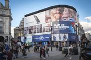 L'Oréal and Team GB join Samsung and Coke on temporary Piccadilly Circus outdoor banner