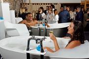 Guests can soak in a Bathstore tub as they enjoy a glass of champagne
