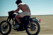Bare-chested biker lives 'Happily Ever Active'