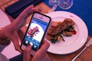 Diners pay for dinner with an Instagram upload