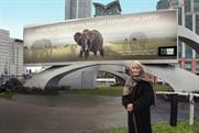 Born Free Foundation: charity founder Virginia McKenna and campaign poster