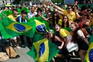 Fans brought Brazillian fever to central London (Fernando Arroteia)