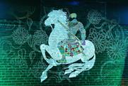 Illustrator Marcos Chin created an illuminated animation of character Brienne of Tarth