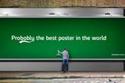 The Carlsberg billboard was in situ for one day only
