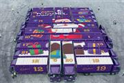 Cadbury: creates giant advent calendar made from trucks