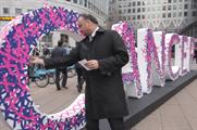 The public were asked to decorate the statues in colourful crosses