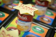 The Knickerbocker Glory dessert at an event for Superdrug was served in Campbell’s soup tins