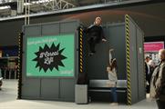 Sean Alexander appeared to hover above the station's main concourse