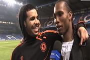 Musician Drake and former Chelsea striker Didier Drogba