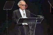 Clio Awards: Washington Olivetto, chairman of WMcCann, receives his Lifetime Achievement Award 