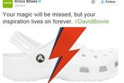 Crocs bows to critics, deletes David Bowie tribute tweet