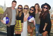 Capital FM: presenters Dave Berry and Lisa Snowdon (second from right) with pop group Little Mix